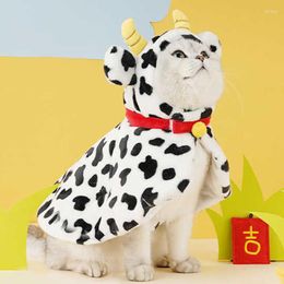 Cat Costumes Arrivals Cow Cape For Cats Clothing Cloak Hoodie Cloth Small Dog Teddy Corky Pet Costume Clothes Kitty Winter Sweater