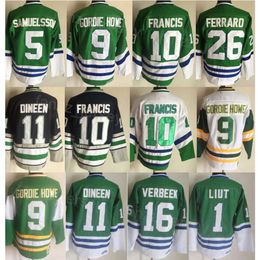 Man Vintage Hockey 16 Patrick Verbeek Jerseys Retro 26 Ray Ferraro 5 Ulf Samuelsson 9 Gordie Howe 1 Mike Liut 10 Ron Francis 11 Kevin Dineen Embroidery Classic CCM