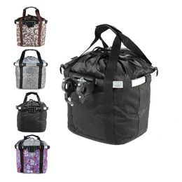 Panniers Bags Bike Front Basket Bike Small Pet Dog Carrying Bag 2 In 1 Detachable Mountain Bike Handlebar Tube Suspension Duffe Foldingl Bag 231005