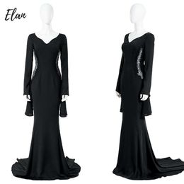 Black Sexy Morticia Cosplay Costume Wednesday Addams Morticia Long Dress Halloween Fantasy Outfitcosplay