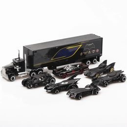 Diecast Model car 7pcs/Set bat diecast Metal car 1 64 Alloy car Truck Model Classic car Toy Vehicles Christmas Gift kids toys car 231005