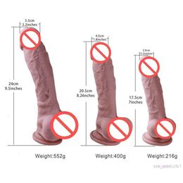 Quality Top Silicone Dildo Realistic Penis Lifelike Veins Odorless Material Strong Suction Cup Dick Sex Toys for WomenG3QL