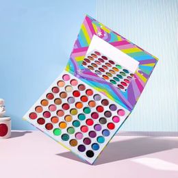56 Colors Shimmer Glitter Eyeshadow Palette Colorful Long Lasting Waterproof Highly Pigmented Matte Eye Shadow Palette for Women Beauty