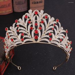 Hair Clips Fashion Classic Princess Wedding Crown Hairband Leaf Crystal Bridal Headband Tiara Women Accessories For Party