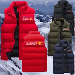 Men's Down Parkas Oudoor Racing Down Vest Winter Luxury Women / Men Windproof Sleeveless Puffer Sports Jacket for Male Warm Motorcycle Cloth Waist 231005