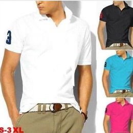 Mens Designer Polos T-shirt Brand Big small horse Crocodile Embroidery clothing men fabric letter polo t-shirts collar casual shir275l