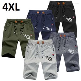 Men's Shorts Men Fashion Print Casual Straight Summer Simple Solid Drawstring Beach Male 5 Colours Sports Short Pants S-4Xl