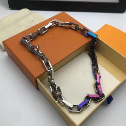 2020 Launched in Luxury Bracelet designer fashionable colourful brand Chain Necklace letters for men and women Festival gifts285F