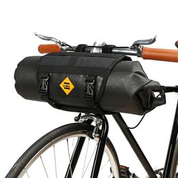 Panniers Bags B-SOUL Bike Front Tube Bag Waterproof Bicycle Handlebar Basket Pack Cycling Front Frame Pannier Bicycle Accessories 230928