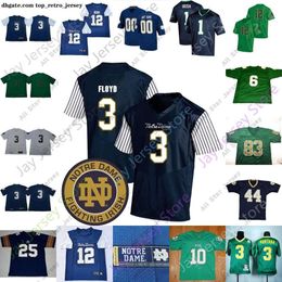 NEW Jerseys Fighting Irish Football Jersey NCAA College Jeremiah Owusu-Koramoah Quenton Nelson McGlinchey Fuller Smith Teo Martin