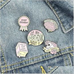 Pins Brooches Pins Brooches Enamel Pin Pink Skeleton Flower Metal Badges Funny Brooch Gift 1480 E3 Drop Delivery Jewellery Dhab3 Dhxts