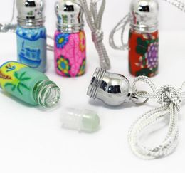 Perfume Refillable Bottles Glass Essential Oil Roll On Roller Ball Polymer Clay Bottle ZZ