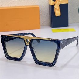 Designer-Sonnenbrille Z1502W Millionärsstil 10 0 Dicke tiefpoliertes Design dreidimensionales abgeschrägtes Blatt Mode einfach UV178l