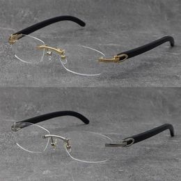 Manufacturers Whole Black Buffalo Horn Frames Man Woman Square Eyeglasses 18K Gold Silver glasses Unisex Designer High quality260r