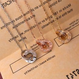 Trinity series Factory direct s luxury diamonds Pendant necklaces 2021 new brand designer Top quality popular Lettering 18k br303A