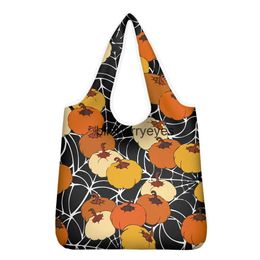 Totes Halloween Cute Shopping Bag Storage Bag Creative Pumpkin Animal Large Capacity Handbag06blieberryeyes