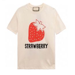 straw berry designer mens t-shirt fashion luxury clothing Bear short sleeve man women Punk print letter Summer songs Skateboard to265V