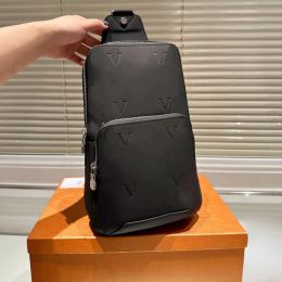 Top Quality designer bag men Avenue Sling Bag Mens Designer 5A Leather Cross Body Shoulder Bags Mans crossbody Wallet Message Handbag Tote Belt
