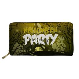 Totes Creative Halloween Women's Wallet PU Zipper Storage Bag Multi Card Hand Wallet Custom08blieberryeyes