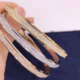 Gold Love Bangle Narrow Screwdriver Bracelets Gypsophila Double Row Diamond Bracelet Jewelry with Exquisite Packaging Gift Box290C