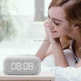 Table Lamps 15W Table Lamp Type-C Charging 1200mAH Bluetooth-compatible Speaker 5.0 Wireless Charging Digital Alarm Clock FM Radio for Party YQ231006