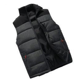 Men's Vests Waistcoat Winter Sleeveless jacket Men Warm Down Vest Sleeveless Jackets Coat Plus Size 4XL222T