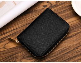 WOMENS brown mono 4 colors CARD holder ZIPPY COIN fashion casual short leather zipper purse 60067 Wallet BOX dust bag card All kinds of fashion