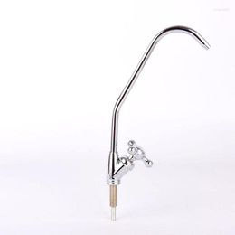 Kitchen Faucets Water Purifier Faucet Reverse Osmosis Drinking Philtre External Chrome Plating 1/4"