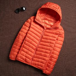 Men's Down Parkas 6 Colours Men Puffer Jackets Mens Korean Fashion casual Hooded Ultra Light Packable Water and Wind-Resistant Breathable Down Coat 231005