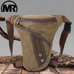 Waist Bags MARKROYAL Men Thigh Fanny Pack Drop Bag Motorcycle Riding Shoulder Pouch Crossbody Nylon Male Hip Bum Belt Leg Waist Bags 231006