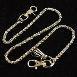 Metal Ring Rock Punk Key Chains Clip Hip Hop Jewelry Pants KeyChain Wallet Chain Waist Chains317z