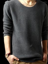 Men's Sweaters 2023 Sweater Fashion Casual Autumn Garden Collar Korean Version Knitwear Large Solid Top