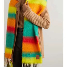 Kaschmirschal, europäischer und amerikanischer Designer-Schal für Damen und Herren, Modemarke, 50 % Mohair, 48 % Wolle, 2 % Nylon, Schals für den Winter, lange Schals für Damen und Herren