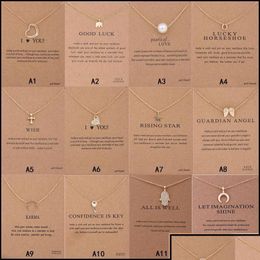 Pendant Necklaces Car Dvr Pendant Necklaces Pendants Jewelry Arrival Dogeared Necklace With Gift Card Elephant Pearl Love Wings Cross Dh0Ko