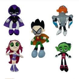 Manufacturer's stock anime, movie, boy Titan, plush toy, Robin Raven cartoon doll, toy gift