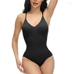 Women's Shapers Strap Bodysuits Compression Body Suit Open Crotch Shapewear Slimming Shaper Smooth Out Women Bodysuit