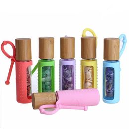 Silicone Roller Bottle Holder Sleeve- Essential Oil Bottle Protector- Protective Cover Travel Carrying Case F3295 Gekof