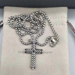Designer Silver Necklaces Pendant Jewlery Necklace Cross for Women in Sterling Chevron Luxury D00D