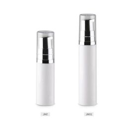5ml 10ml Empty Cosmetic Airless Pump Lotion Bottle Mini Refillable Beauty Container with pump clear cap F567 Gttbw
