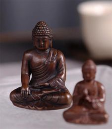 Tea Pets Handmade Vintage Copper Pet Set Ornaments Figurines Brass Buddha Monk Statues 1pc