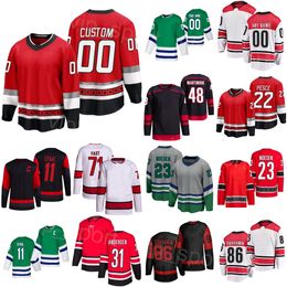 Hockey Reverse Retro 71 Jesper Fast Jersey Bradley Nadeu 86 Teuvo Teravainen 23 Stefan Noesen 48 Martinook 31 Frederik Andersen 11 Staal Brett Pesce Kids Man Woman