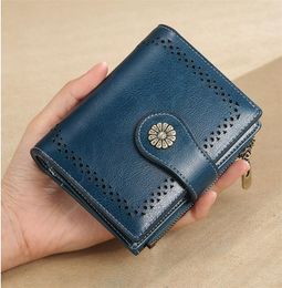 Brand designer Women and men Card Holders Leather Wallets Purses fashion female Coin Pouch Wallet with box