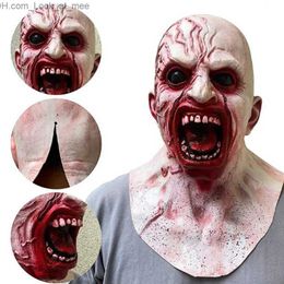 Party Masks Halloween Horror Mask Zombie Latex Masks Party Cosplay Bloody Disgusting Rot Face Scary Masque Masquerade Party Terror Mask Q231007