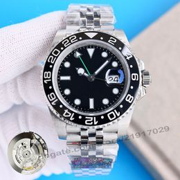 Gmt Pepsi Watch 3186 Batman Batgirl 40mm Watches For Men and Women or Ladies Wristwatch Sprite Root Beer Wristwatces Ceramic Bezel