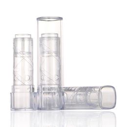 Square Clear Empty Lipstick Tube Elegant Creative Plastic Lip Balm Bottle DIY 121mm Lip Rouge Container Beauty Tool Pukcs