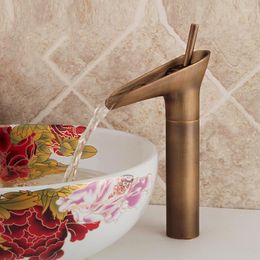 Bathroom Sink Faucets Basin All Copper Vintage Single Hole Cold And Faucet Bronze Handle Washbasin Mixer Taps