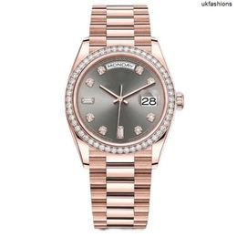 Authentic Diamond Watch Rolaxs Watches Watch Highquality watch Mens watch Women Diamond watch Classic Rose gold Stainless Steel strap Smart Sports ice out watc HB3V