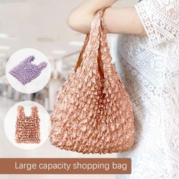 Storage Bags Flexible Stretch Bag Bubble Elastic Mini Large Capacity Multi-Purpose Foldable Handheld Pleated