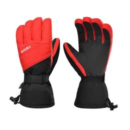 Ski Gloves Professional Touch Screen Fleece Winter Warm Snowboard Waterproof Motorcycle Thermal Snow gloves 231007