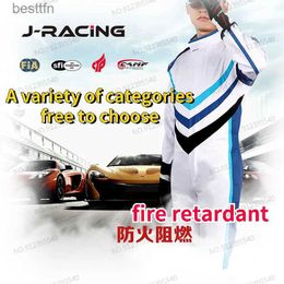 Others Apparel NEW F1 racing suit car kart flame retardant racing suit SFI certified off-road fire protection training coverall karting suitL231007
